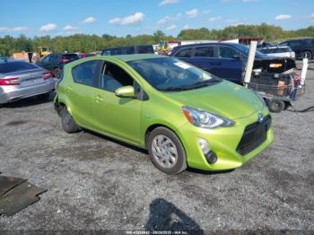  Salvage Toyota Prius c
