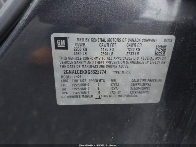 Chevrolet Equinox Lt Image 17