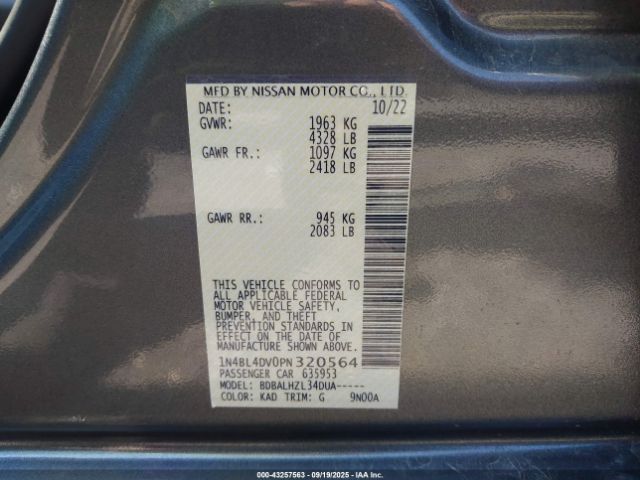 Nissan Altima Sv Fwd Image 12