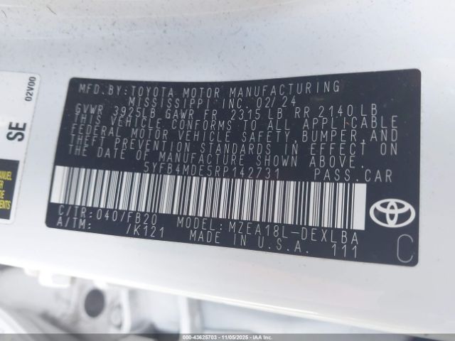 Toyota Corolla Le Image 9