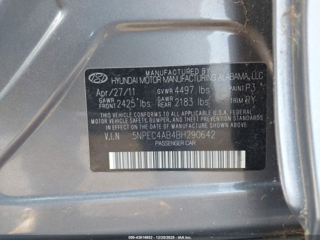 Hyundai SONATA Limited 2.0t Image 9