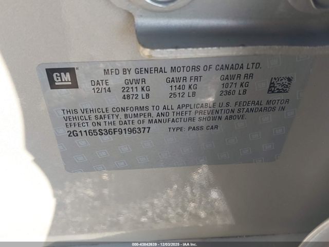 Chevrolet Impala 2lz Image 10