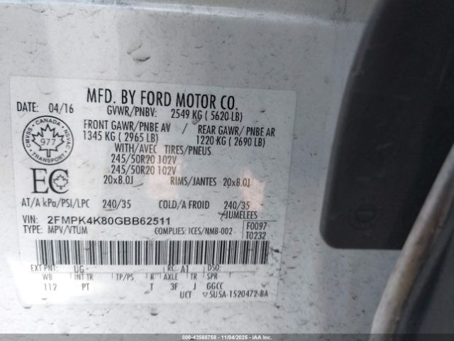 Ford Edge Titanium Image 11