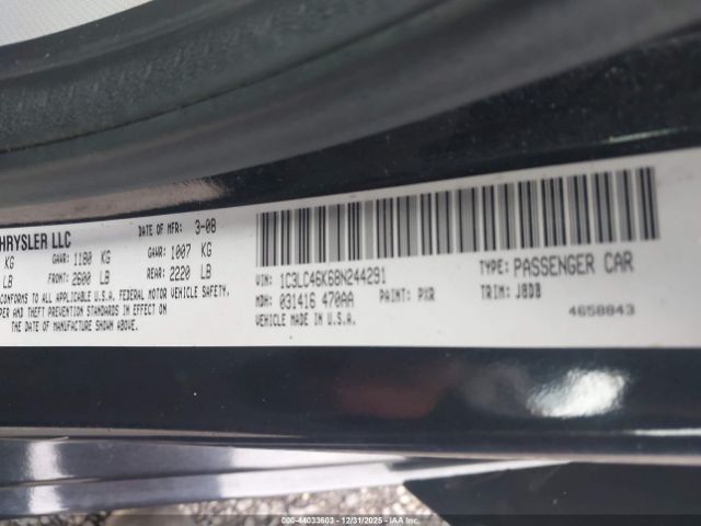 Chrysler Sebring Lx Image 3