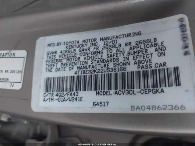 Toyota Camry Xle Image 6