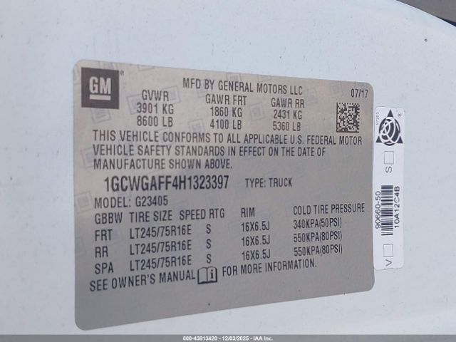 Chevrolet Express Work Van Image 11