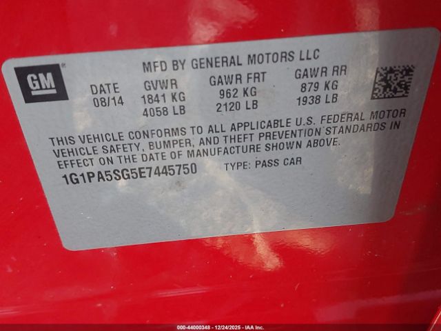 Chevrolet Cruze Ls Auto Image 2