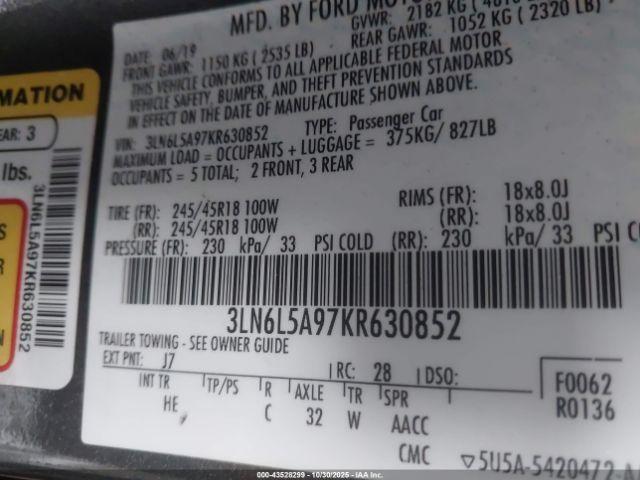 Lincoln MKZ Standard Image 2