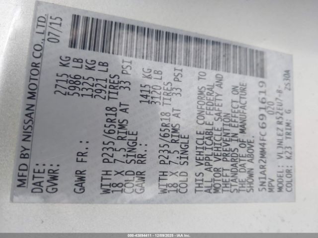 Nissan Pathfinder Sv Image 12