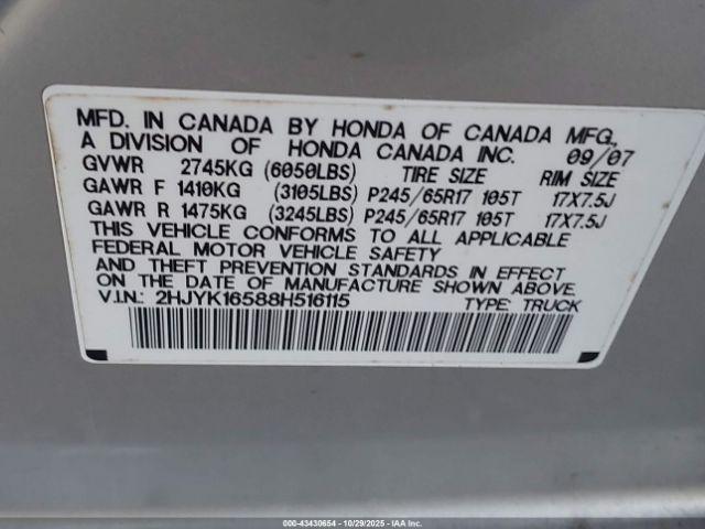 Honda Ridgeline Rtl Image 3