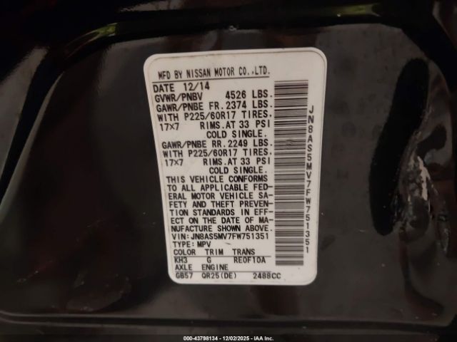 Nissan Rogue S Image 14