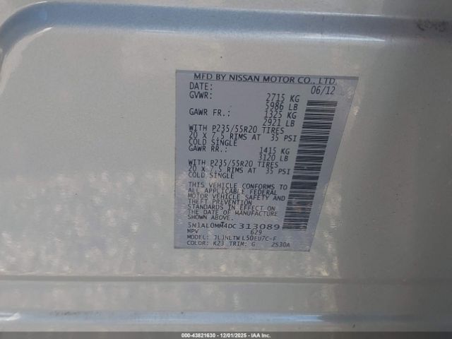 INFINITI JX35 Image 6