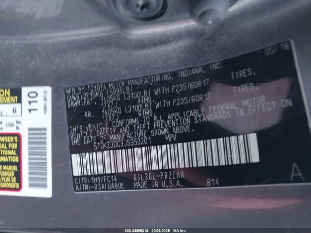 Toyota Sienna Le 8 Passenger Image 2