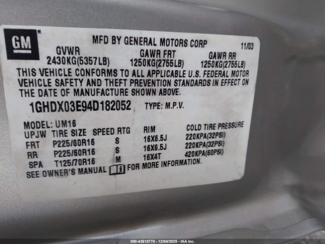 Oldsmobile Silhouette Gls Image 14