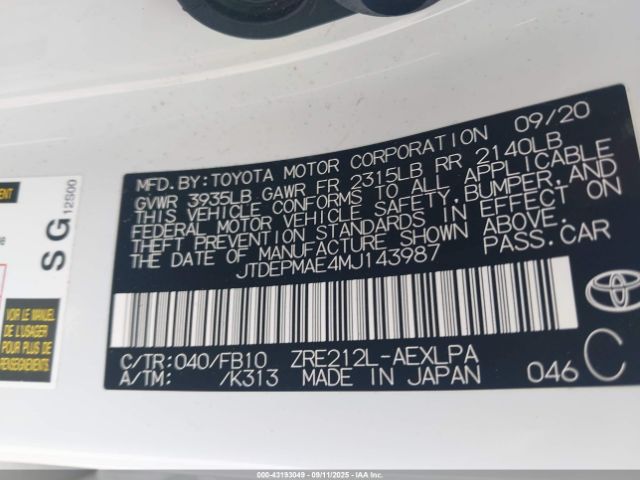 Toyota Corolla Le Image 10