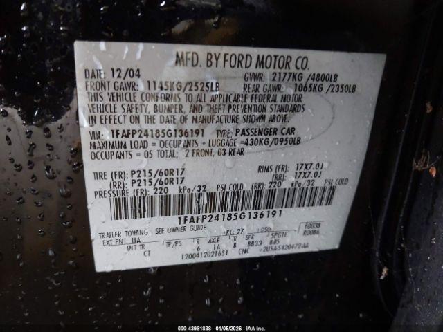 Ford Five Hundred Sel Image 7